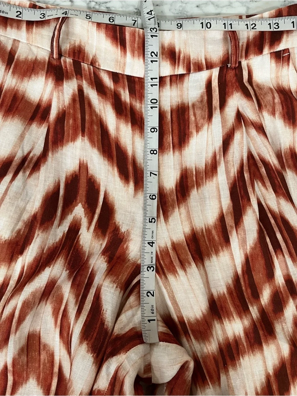 Banana Republic Matching Set Wayfinder linen wrap top Meridian wide leg pants